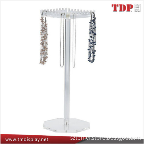 Manufacturer Clear Acrylic Rotating Necklace Display
